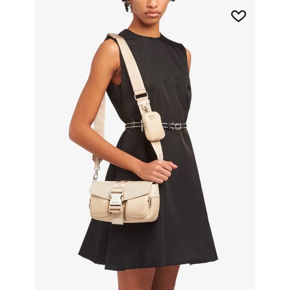 Prada Pocket logo-strap crossbody bag